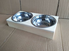 Pet wooden feeding rack/dog food rack/dog food tray/cat food rack